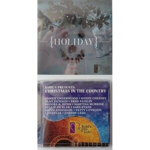 Set of 2 Kohl's Cares Christmas CDs 2008 & 2009 (Country, Adult Pop) (Sealed)